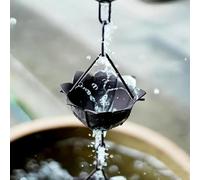 KIJyfgTR Chaîne de gouttière de Pluie for Le Drainage des Avant-toits extérieurs, chaînes de Pluie de Descente de Toit à Longueur réglable(260cm (8.5ft))