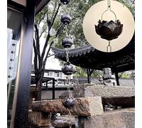 KIJyfgTR Chaîne de Pluie en Aluminium, chaîne de récupération de Pluie, for gouttière de Remplacement et détournement de l'eau du Toit(300cm (118 1/8"))