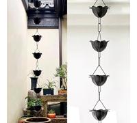 KIJyfgTR Chaînes de pluie pour maison, jardin, villa, temple, drainage, gouttière, 200 cm