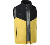 KIJyfgTR Gilet Chauffant léger en Polaire avec Batterie USB Unisexe(Jaune,XX-Large)