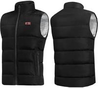 KIJyfgTR Gilet Chauffant Rechargeable, Veste ou Manteau Chauffant électrique for l'hiver et Les activités de Plein air (Pile Non Incluse)(Noir,XL(62.5-67.5kg))