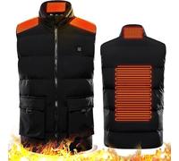 KIJyfgTR Gilet Chauffant Thermique for la Chasse, la Moto, Le vélo et la pêche (sans Batterie).(with Battery,6X)