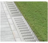 KIJyfgTR Grilles de Drainage d'égouts Robustes en Acier Inoxydable for trottoirs et allées(20CM)