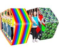 KIJyfgTR Jeu de Sport de Travail d'équipe 2 pièces Tapis de Course Terrain Événement extérieur Jeu de Consolidation d'équipe(Adult-11M)