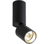 KIJyfgTR Lampe de Mur LED Robuste Spot plafonnier Salon Plafond Spot éclairage Universel réglable Downlight Moderne(Black,Warm Light)