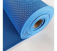 KIJyfgTR Tapis de Sol en PVC de 5 mm d'épaisseur, drainant et résistant à l'usure, adapté à Une Utilisation intérieure et extérieure.(Blu,90cmx300cm)