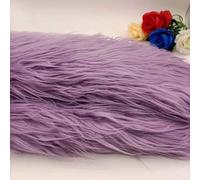 KIJyfgTR Tissu en fausse fourrure de renard 170 × 50 cm, poils longs de 10 cm, for bricolage, vêtements, appareil photo, décoration de sol, accessoires de photographie, tapis de fond(Purple)