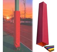 KIJyfgTR Wrap Bollard Guards Heavy-Duty Security(Rosso,18x18cm)