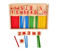 KIK Bâtons de comptage bâtons de boulier + chiffres ensemble éducatif montessori KX9878