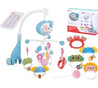 KIK Carrousel avec étoile berceuse bleu + télécommande KX5469