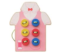 KIK Kit d'apprentissage de la couture à boutons rose KX7859