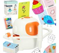 KIK KX3145 Robot éducatif pour enfants - Apprendre à dessiner et l'anglais, orange