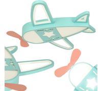 KIK KX3168 Plafonnier LED à gradation pour enfants, 40W, avion