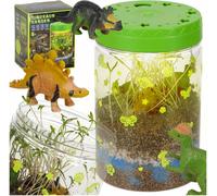 KIK KX3644 Terrarium pour dinosaures avec son propre jardin et éclairage LED