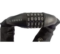 KIK KX5063 Serrure à chaîne à code avec revêtement textile 100 cm