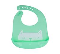 KIK KX6308_4 Bavoir en silicone avec poche - vert