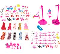 KIK KX6997 Set de vêtements et d'accessoires pour poupées, 85 pcs.