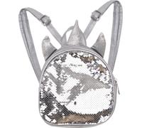 KIK KX7279 Sac à dos pour enfant avec paillettes argentées Licorne
