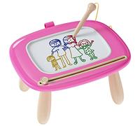 Kikapabi Tableau à Dessin Magnétique pour Tout-Petit, Tableau à Gribouillis, Jouet D’éveil pour Filles et Garçons de 1 à 3 Ans Cadeau D’Anniversaire (Magenta, 12.52" W x10.91 H)