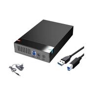 KIKFOPD Boîtier pour Disque Dur SATA 3,5 Pouces Résilience ABS | Construction robuste en ABS protège le disque des poussières et chocs, prolonge la durée de vie.