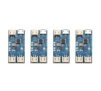 KIKFOPD Chargeur solaire Lipo CN3065 Module de chargeur portable | Le paquet comprend 4 modules compacts de 2 x 4 cm, matériau PC + métal, pour une utilisation portable.