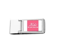 Kiki Do You Love Me Porte-monnaie fin en acier inoxydable Art déco