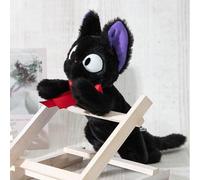 Kiki La Petite Sorciere - Jiji Allongé - Peluche Nakayoshi 20x10x46cm