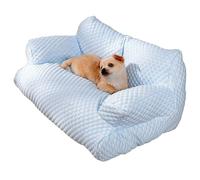 KIKIATA Lit de refroidissement pour chien Été Lit de sommeil frais en soie de glace pour chiens et chats de petite, moyenne et grande taille, canapé d'été pour animaux respirable et lavable avec fond
