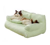 KIKIATA Lit rafraîchissant pour chien - Lit d'été en soie glacée pour chiens et chats de petite, moyenne et grande taille, respirant et lavable - Canapé d'été pour animal domestique avec fond