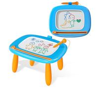 Kikidex Jouet pour tout-petit âgé de 1-3 ans, Tableau magnétique, Jouet pour fille de 1-2 ans, Tableau à peindre magique Jouet éducatif pour bébé et enfant de 1, 2, 3 ans - Bébé Bleu