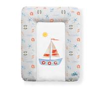Kikido Matelas a Langer Bebe 50x70 - Bateau - Matelas Table a Langer Lavable pour Changer le Couche - Matelas à Langer Bébé de Voyage Imperméable 70x50 - Universel