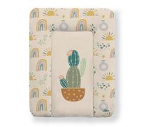 Kikido Matelas a Langer Bebe 50x70 - Cactus - Matelas Table a Langer Lavable pour Changer le Couche - Matelas à Langer Bébé de Voyage Imperméable 70x50 - Universel