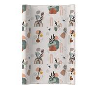 Kikido Matelas à Langer Bebe 50x70 cm - Nature - Table a Langer Lavable pour Changer le Couche - Matelas à Langer Bébé avec Bords 70x50 - Universel et Imperméable