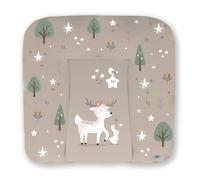 Kikido Matelas a Langer Bebe 75x70 - Animaux de la Forêt - Matelas Table a Langer Lavable pour Changer le Couche - Matelas à Langer Bébé de Voyage Imperméable 70x75 - Universel