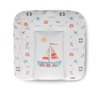 Kikido Matelas a Langer Bebe 75x70 - Bateau - Matelas Table a Langer Lavable pour Changer le Couche - Matelas à Langer Bébé de Voyage Imperméable 70x75 - Universel