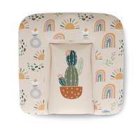 Kikido Matelas a Langer Bebe 75x70 - Cactus - Matelas Table a Langer Lavable pour Changer le Couche - Matelas à Langer Bébé de Voyage Imperméable 70x75 - Universel