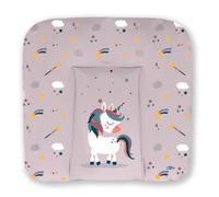 Kikido Matelas a Langer Bebe 75x70 - Licorne - Matelas Table a Langer Lavable pour Changer le Couche - Matelas à Langer Bébé de Voyage Imperméable 70x75 - Universel