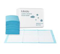 Kikido Matelas à Langer Bébé Jetable 40x60 cm - 50x Alèse Jetable pour Table à Langer - Serviettes pour Changer les Couches - Douces, Absorbantes et Imperméables - Alèses à Langer pour Bébé 60x40 cm