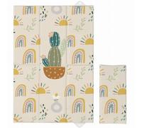 Kikido Matelas à Langer de Voyage 40x60 cm - Tapis a Langer pour Bébé Pliable et Imperméable 60x40 cm - Cactus - Matelas à Langer Nomade, Portable, Doux et Confortable pour le Change de Couches