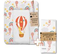 Kikido Montgolfière - Matelas a Langer 50x70 + Matelas de Voyage 40x60 | Kit pour le Change de Couches à la Maison et à l’extérieur, Matériaux Premium certifiés, Imperméables, Sûrs, Résistants