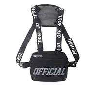 Kikier Sac de poitrine Hip-hop unisexe style hip-hop Sac banane tendance Sac banane Street Tactical Vest Bag