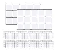 KiKiHong 20 pièces autocollants de carrelage 3D, crédence de cuisine autocollante pour cuisine et salle de bain | Carreaux de métro blancs avec aspect cristal | Protection contre les éclaboussures