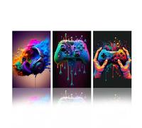 KiKiHong 3 Pcs Affiches Gamer,Déco Gamer,Décoration Murale Chambre Gaming,Deco Chambre Garçon Dortoir Style Coloré,Décoration Murale (Sans cadre 40×30cm)