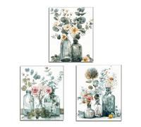 KiKiHong 3pcs Affiche Flower Market Affiches Decoration Murale pour Chambre à Coucher Moderne Salon Décoration Murale à la Maison,Sans Cadre(30 * 40cm)