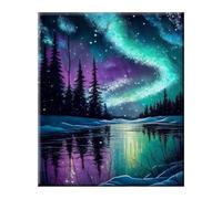 KiKiHong Peinture Diamant Adulte,Aurore 5D Tableau de Diamant