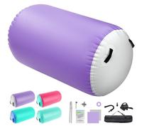 KIKILIVE Air Roller, Rouleau Barreau Gonflable avec Pompe à Air Électrique 600W, Tapis de Gymnastique, Rouleau de Yoga, Matelas de Piste pour la Gym, le Fitness, l'Entraînement à l'Équilibre