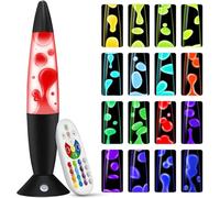 KIKILIVE Lampe multicolore mouvement liquide Lampe Ambiance - 13.5in Décor de Bureau Cinétique Anti-Stress, LED Éco-Responsable avec Télécommande, Art Cinétique Artisanal pour Détente/Bureau/Cadeau