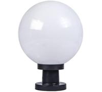 Kikioo Extérieur IP65 étanche jardin poteau lampe colonne industrielle moderne globe sphérique boule pilier lanterne patio paysage éclairage E27 clôture externe pont lampe de table
