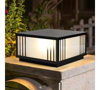 Kikioo Lampadaire extérieur Moderne Lampes de Pilier extérieures étanches pour Jardin Patio décoration Porte borne Colonne Lampe Couloir Porche Paysage lumière Cour Porte éclairage