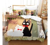 Kiki's Delivery Service Impression En D Parure De Couette Avec Fermeture Eclair Housse De Couette Respirante£¬Pour Tout Le Monde£¬Hayao Miyazaki Animate